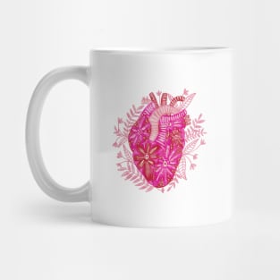 HEART WITH FLOWERS Mug